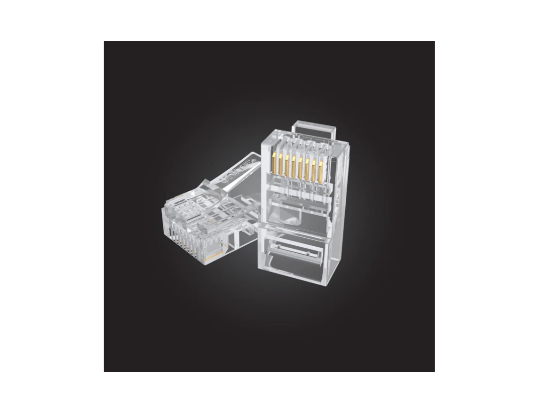 Unitek Cat 6 RJ45 Modular Plugs Y-OT19TP - 100 Pack, Gold-Plated Unitek Cat 6 RJ45 Modular Plugs Y-OT19TP - 100 Pack, Gold-Plated